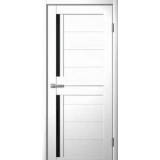 Дверь межкомнатная Сибирь Профиль Ла Стелла 202 Макиато, стекло черное